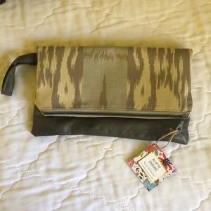 NWT HANDMADE, ONE OF A KIND collapsible clutch